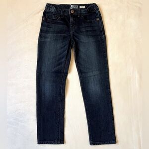 OshKosh B’gosh Girls Straight Leg Skinny Jeans Adjustable Waist Size 7